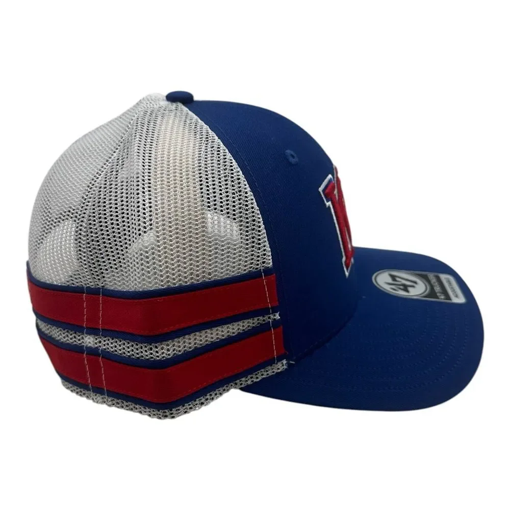 '47 Brand Kansas Jayhawks Snapback Trucker Hat Cap Straight Eight‎ 8 NCAA